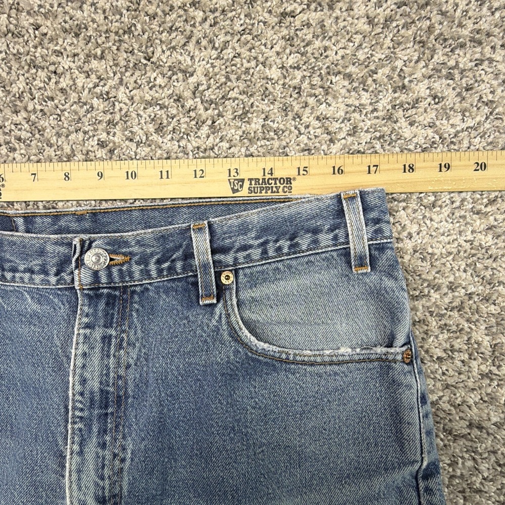 VTG Levi's 505 Jeans 36x32 (Fits 34x30) Blue Made in USA Perfect Fade Distressed - Picture 11 of 11